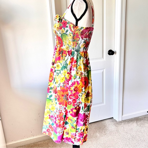 ANN TAYLOR LOFT Floral Smocked Summery Empire Waist Sundress—SZ. 4 - Picture 15 of 15